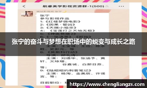 张宁的奋斗与梦想在职场中的蜕变与成长之路